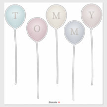 Letra de Balão Personalizada de Pinks e Cinza Sepi