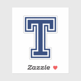 Adesivo Letra de cor personalizada T alfabeto de fonte uni