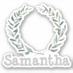 Adesivo Letra floral personalizada