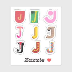 Adesivo Letra J Stickers