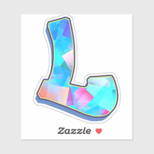 Adesivo Letra L _ Grafite Alphabet Letters Stickers