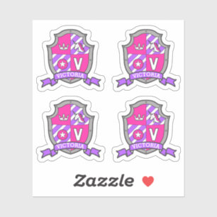 Adesivo Letra V: nome personalizado Victoria Eagle tricigh