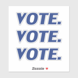 Adesivo Letras azuis "votação" -