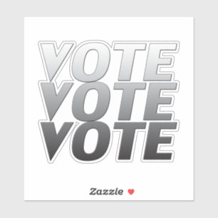 Adesivo Letras cinzas "votação" -
