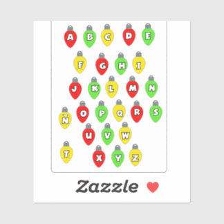 Adesivo Letras luces navidad Pegatina de vinilo 