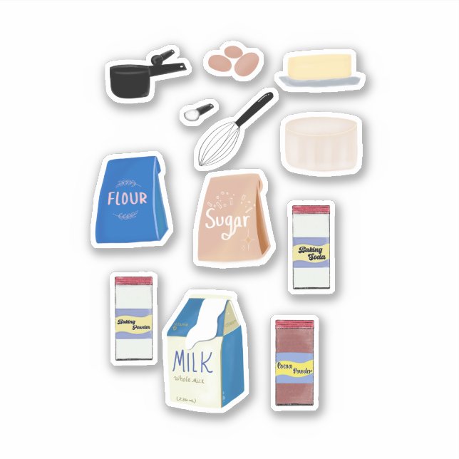 Adesivo Let's Bake  (Frente)