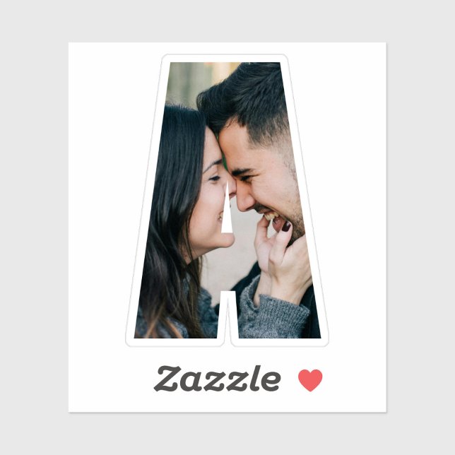 Adesivo Letter A Alphabet & Photo Custom-Cut Vinyl Sticker (Criador carregado)