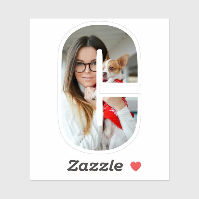 Adesivo Letter C Alphabet & Photo Custom-Cut Vinyl Sticker (Criador carregado)