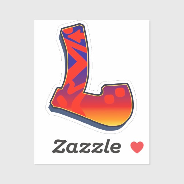 Adesivo Letter L -  Night Sky (Folha)