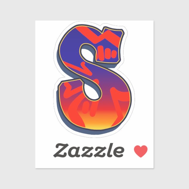 Adesivo Letter S -  Night Sky (Folha)