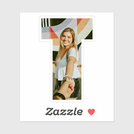 Adesivo Letter T Alphabet & Photo Custom-Cut Vinyl Sticker