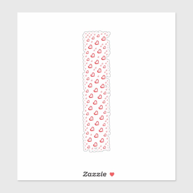 ADESIVO LETTERS MADE UP OF HEARTS (Folha)