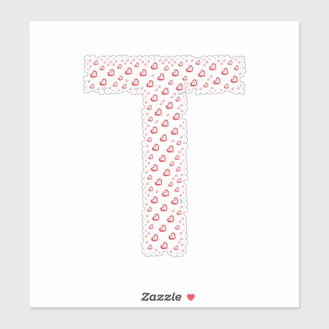 ADESIVO LETTERS MADE UP OF HEARTS (Folha)