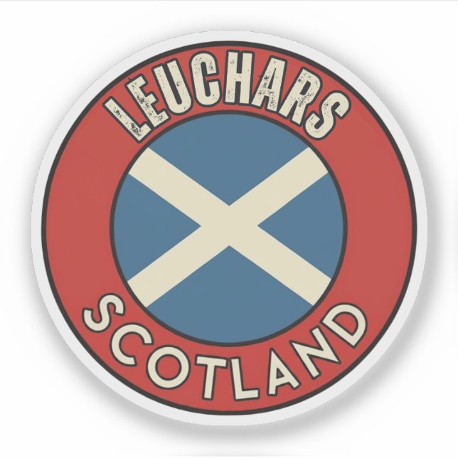 Adesivo Leuchars, Escócia (Frente)