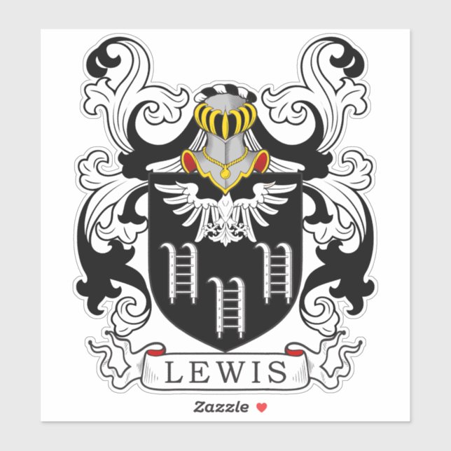 Adesivo Lewis Family Crest (Folha)