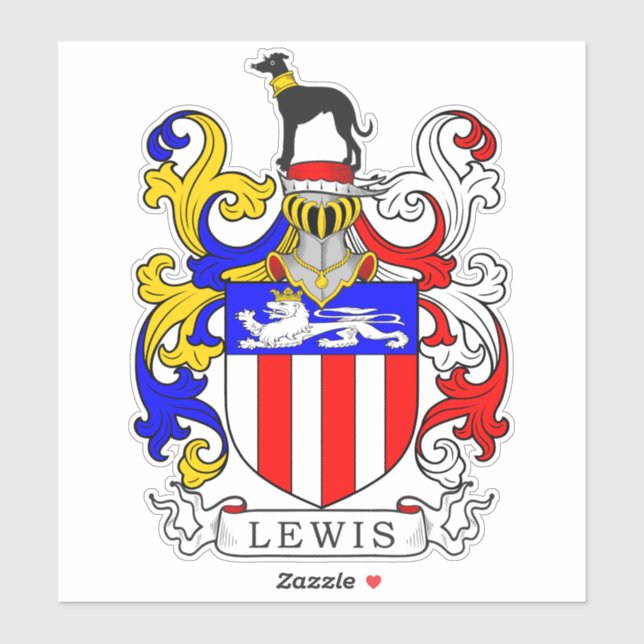 Adesivo Lewis Family Crest (Folha)