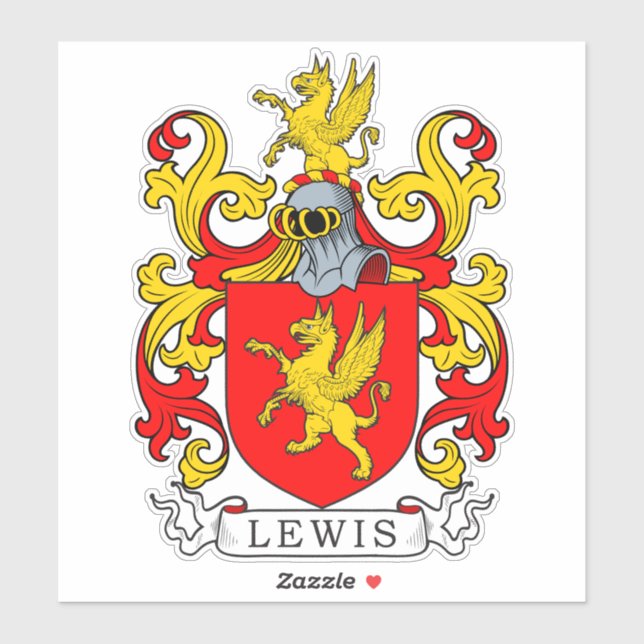 Adesivo Lewis Family Crest (Folha)