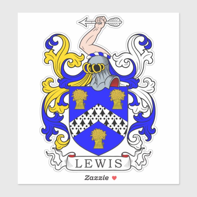 Adesivo Lewis Family Crest (Folha)