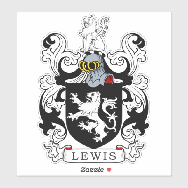 Adesivo Lewis Family Crest (Folha)