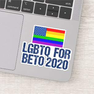 Adesivo LGBTQ para Beto 2020