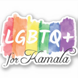 Adesivo LGBTQ para o Laptop Orgulho gay Kamala Rainbow