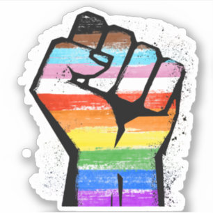 ADESIVO LGBTQ PROGRESSO ORGULHAR PEIXE