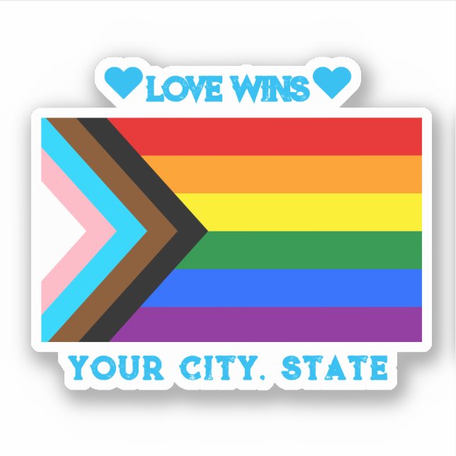 Adesivo LGBTQIA Pride Flag  (Frente)