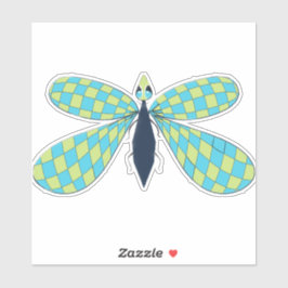 Adesivo libélula de vinilo com corte personalizado