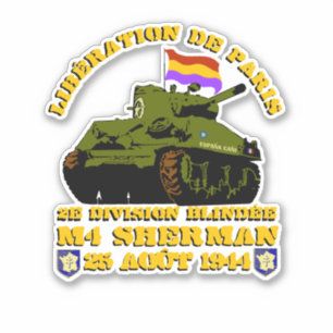 Adesivo Libération de Paris M4 Sherman