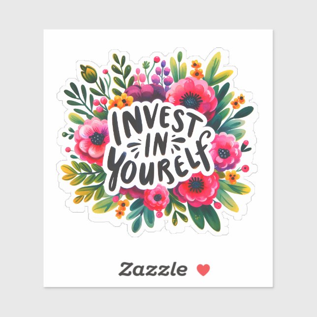 Adesivo Libere Seu Potencial Com Inspiração Floral (Folha)