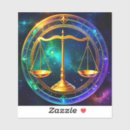 Adesivo Libra Zodiac Stickers, Celestial Zodiac