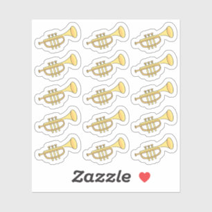 Adesivo Lição de Música de Trompete Professor Bujo Planner