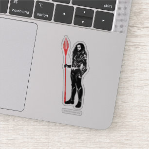 Adesivo Liga da Justiça   Aquaman Pose Noir Pop Art