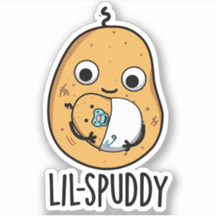 Adesivo Lil Spuddy Funny Potato Pun