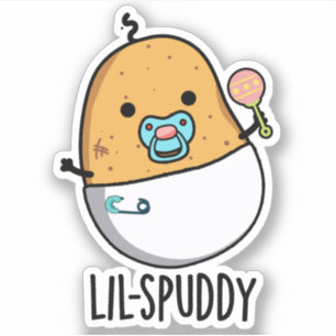 Adesivo Lil-Spuddy Funny Potato Pun