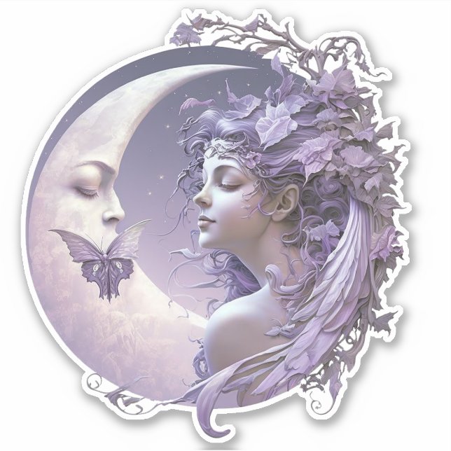 Adesivo Lilac Moon Fairy e Butterfly (Frente)