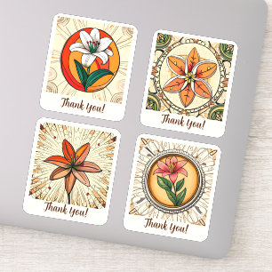 Adesivo Lilly Flowers Groovy Personalizado