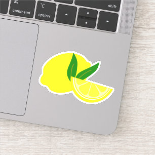 Adesivo Limão Amarelo Elegante