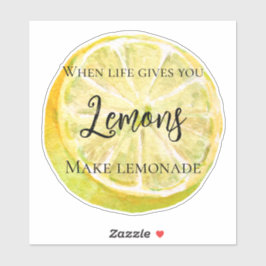 Adesivo Limão Amarelo Personalizado