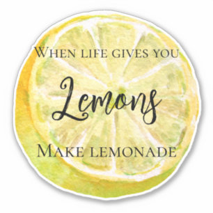 Adesivo Limão Amarelo Personalizado