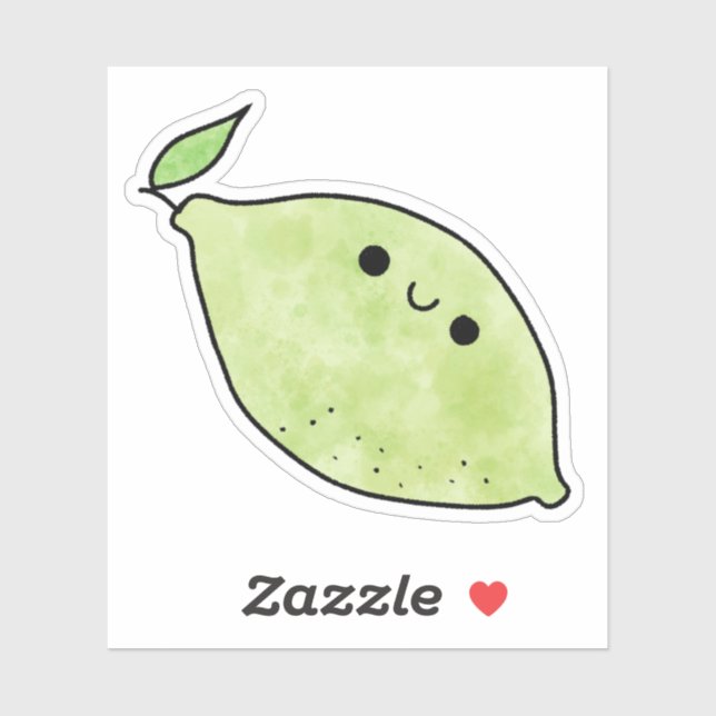 Adesivo Limão elegante (Folha)