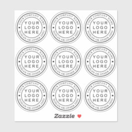 Adesivo Limpar Logotipo Comercial em Círculo