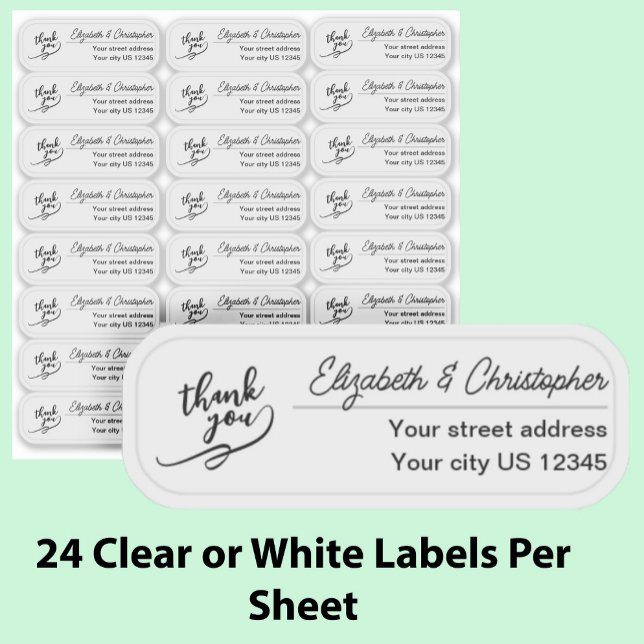 Adesivo Limpar Obrigado Devolver Endereço Personalizado Tr (Criador carregado)