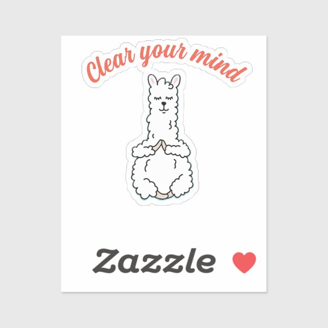 Adesivo Limpe a cabeça (Folha)