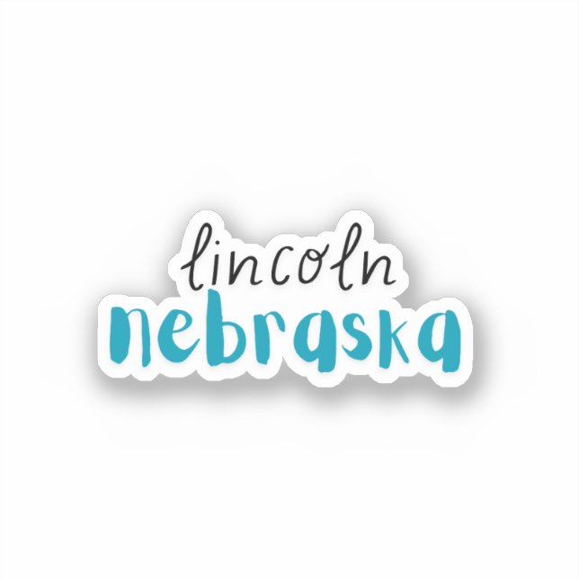 Adesivo Lincoln Nebraska (Frente)