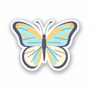Adesivo Linda Borboleta Azul