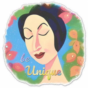 Adesivo Linda citação inspiradora da mulher