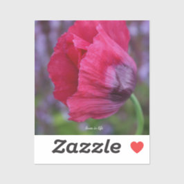 Adesivo Linda flor rosa e púrpura