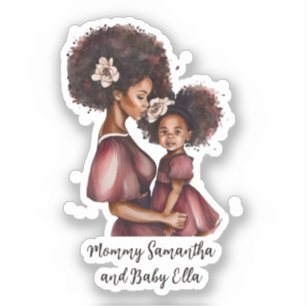 Adesivo Linda mãe negra e filha (27)
