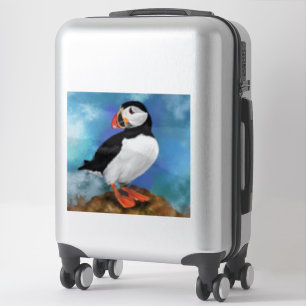 Adesivo Linda pintura de pássaros do Atlântico Puffin, A